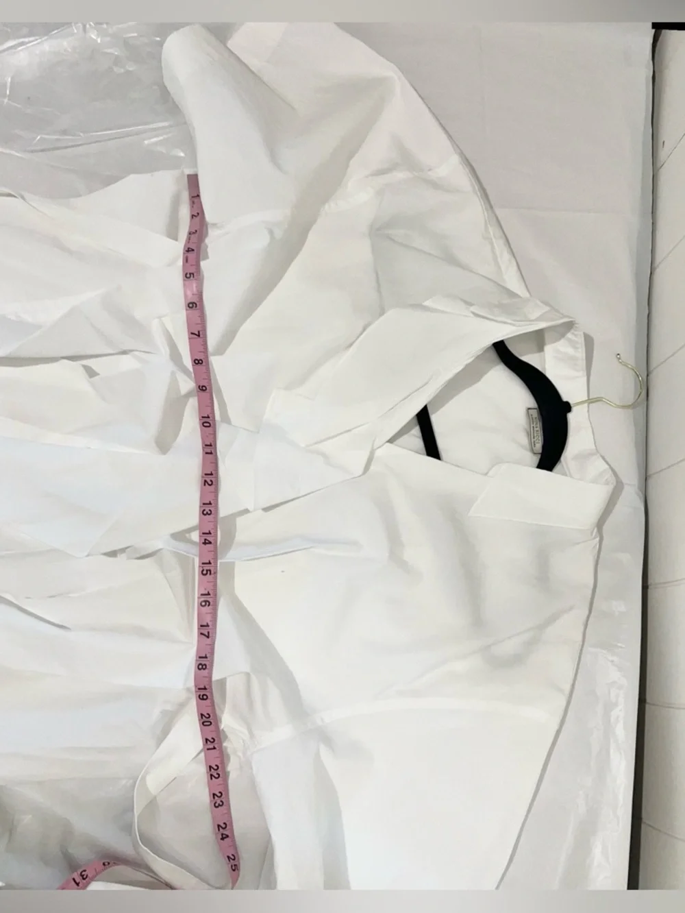 Nina Ricci NWOT Blouse Top  Ruffle Belted Unique Short Sleeves Size XL White - Picture 12 of 15